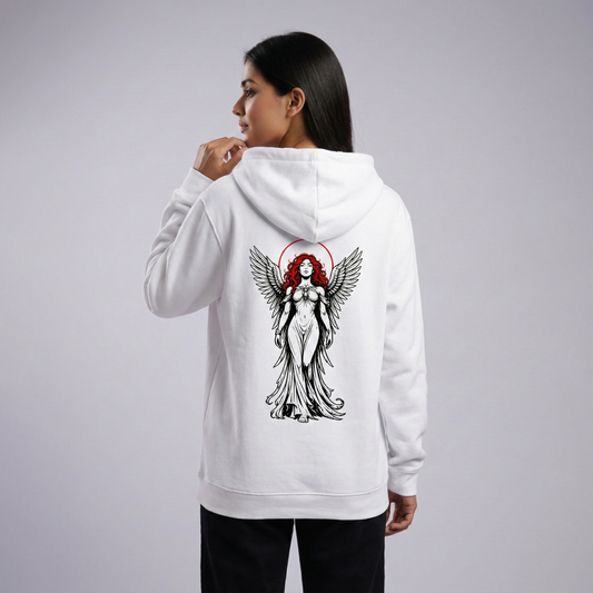 Angel Hoodie – Divine Warrior Aesthetic Streetwear (Unisex) Iconic Wears