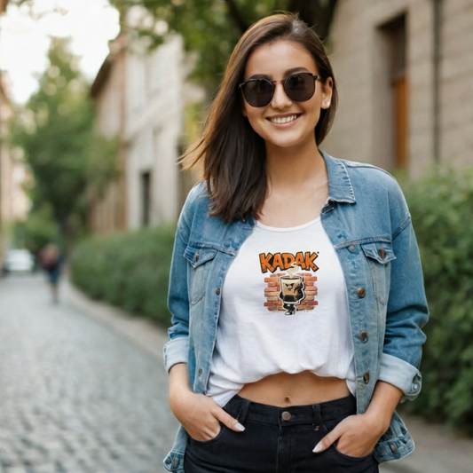 KADAK Chai Lover White Oversized Graphic T-Shirt – Unisex Streetwear Tee for Tea Addicts | Iconicwears