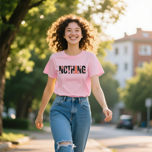 Nothing Is Impossible Pink Oversized T-Shirt