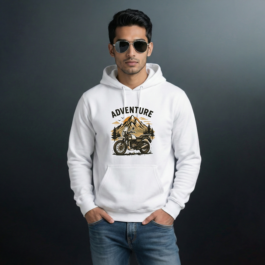 The Himalayan Scrambler - Adventure Moto Graphic Hoodie(Unisex) Iconic Wears